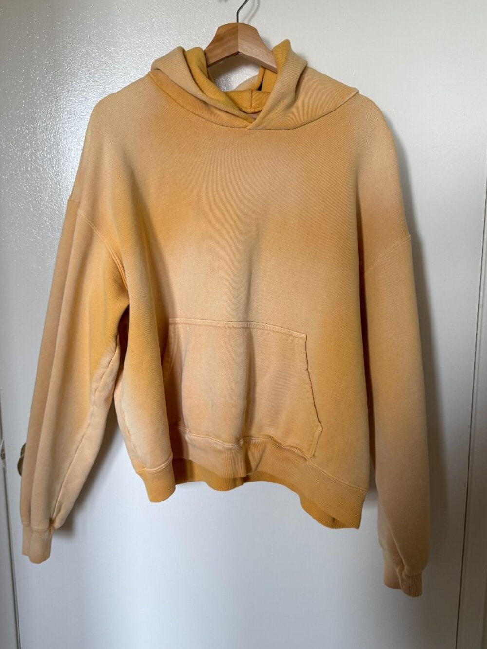 Bare Knuckles Basics Kinkaid Yellow Heavyweight Hoodie Sweatshirt M